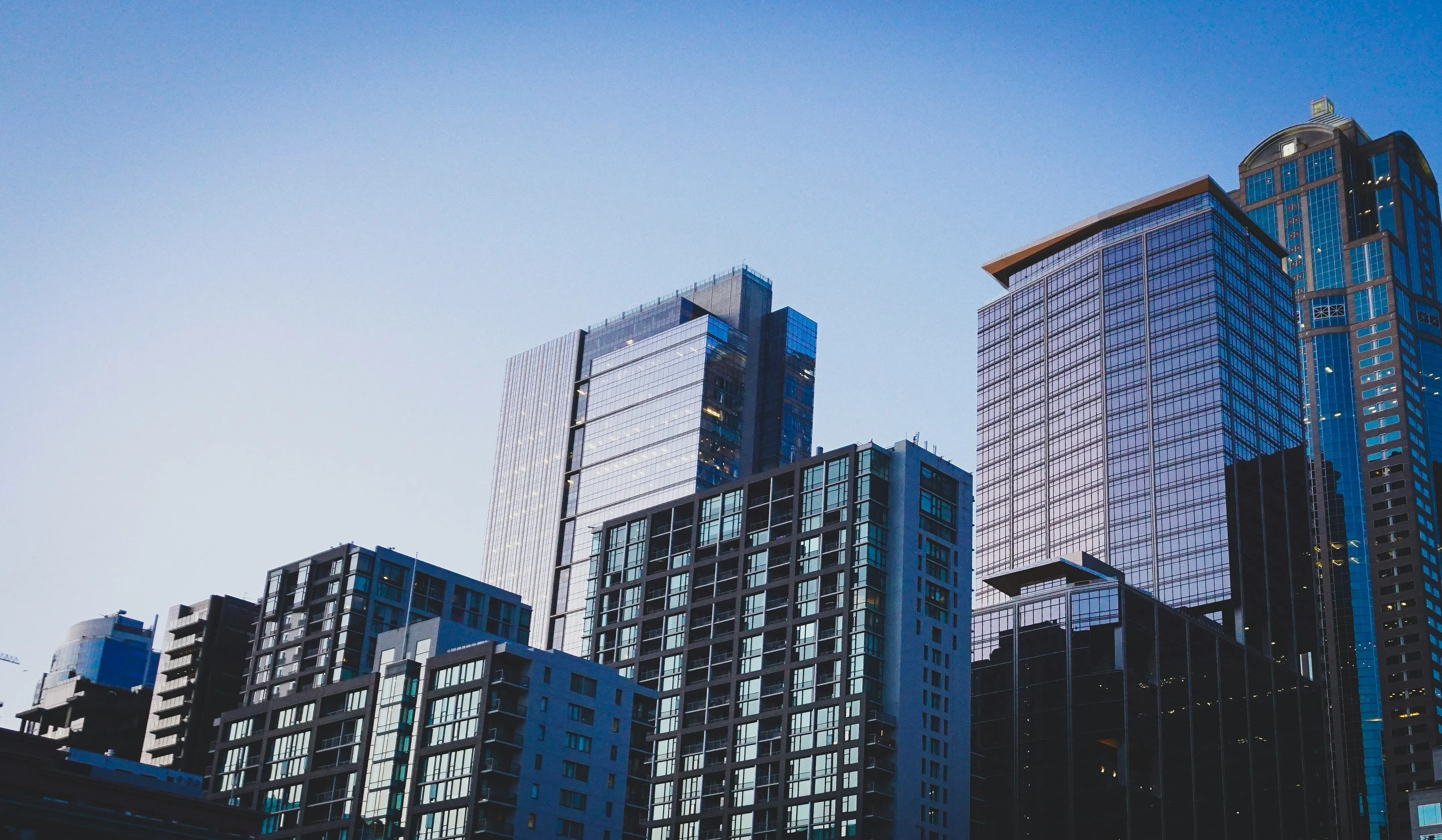 Downtown commercial high-rise skyline